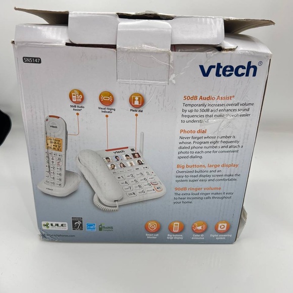 Vtech CareLine SN5147 Amplified Corded/Cordless Phone with Answering System - Picture 6 of 6